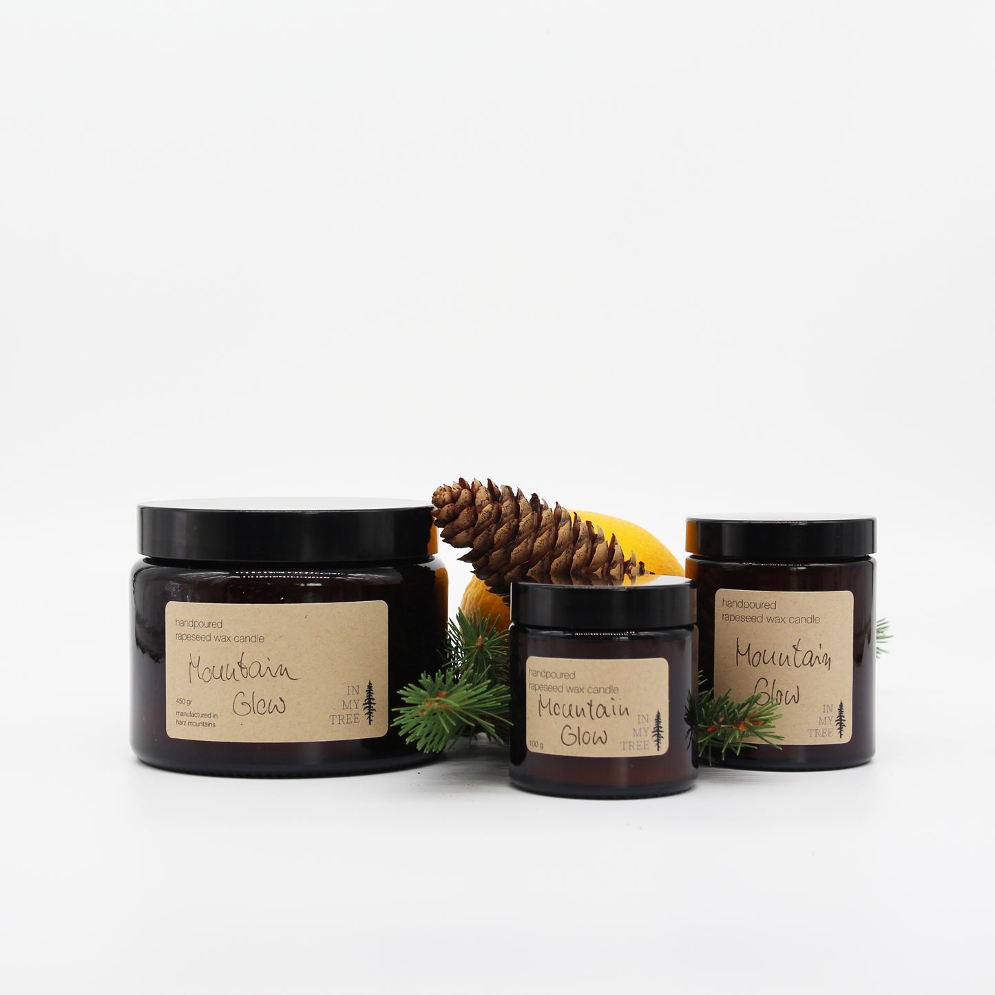 Rapswachskerze "Mountain Glow" - fruchtig waldig
