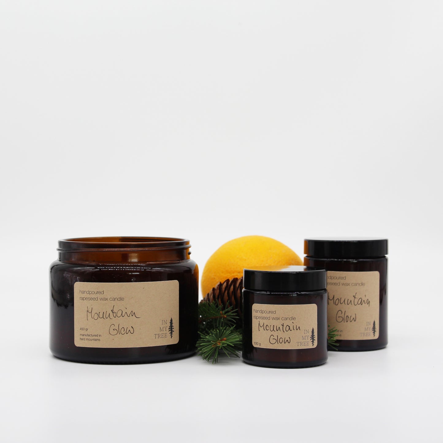 Rapswachskerze "Mountain Glow" - fruchtig waldig